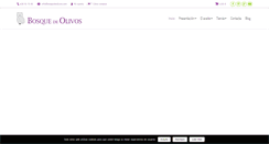 Desktop Screenshot of bosquedeolivos.com